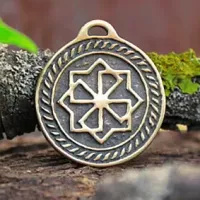 Оберег № 14 Молвинец, бронза, Д-27мм, 27*30мм (СО 014) BV01-14