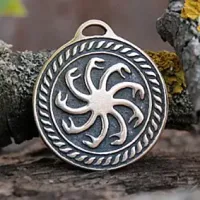 Оберег № 16 Змеевик, бронза, Д-27мм, 27*30мм (СО 016) BV01-16