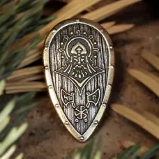Щит Перуна, бронза, 40*23мм (СП 045) BV07-45