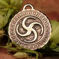 Оберег №07 Сваор, бронза, Д-25мм, 25*28мм (СО2 007) BV12-07