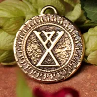 Оберег №13 Жива, бронза, Д-25мм, 25*28мм (СО2 013) BV12-13