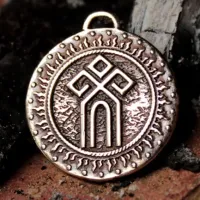 Оберег №18 Чур, бронза, Д-25мм, 25*28мм (СО2 018) BV12-18