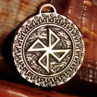 Оберег №22 Стрибожич, бронза, Д-25мм, 25*28мм (СО2 022) BV12-22