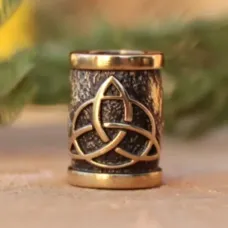 Бусина №09 Триглав, бронза, 12*D9мм,d 5,5мм (БС 009) BV17-09