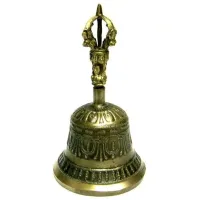 Поющий колокол Тибет 15см бронза R059