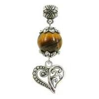 Амулет на Защиту (Тигровый глаз) и Любовь (Сердце) CK090080