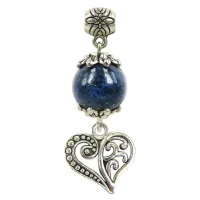 Амулет на Духовное развитие (Лазурит) и Любовь (Сердце) CK350080