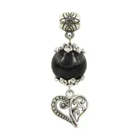 Амулет на Защиту от сглаза (Черный агат) и Любовь (Сердце) CK150080