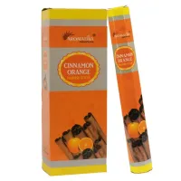 Благовония шестигранники Aromatika Cinnamon Orange Корица - Апельсин блок 6 штук
