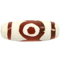 Бусина Дзи «3 глаза», 30мм, сердолик DZ05-38