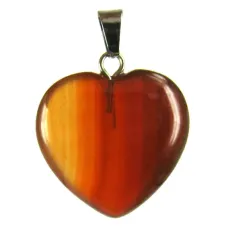 Амулет Сердце Сердолик 20мм A091-03