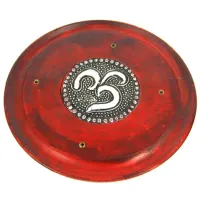 Подставка для благовоний круглая ОМ 12 см, дерево, металл R288-1