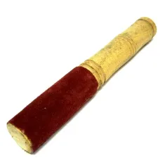 Резонатор для поющих чаш с замшей 18,5х3см дерево R089