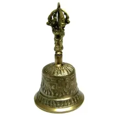 Поющий колокол Тибет 14 см бронза R058