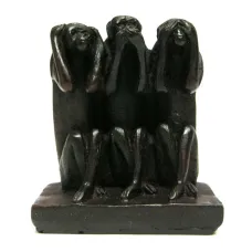 3 обезьяны статуэтка 9см пластик R027