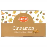Благовония масала HEM Cinnamon Masala КОРИЦА блок 15 грамм 12 штук