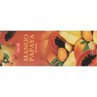 Благовония шестигранники HEM Mango Papaya МАНГО - ПАПАЙЯ блок 6 штук