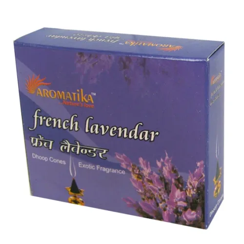 Благовония конусные масала Aromatika French Lavender ФРАНЦУЗСКАЯ ЛАВАНДА