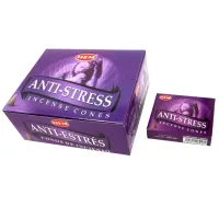 Благовония конусные HEM Anti Stress АНТИСТРЕСС блок 12 штук