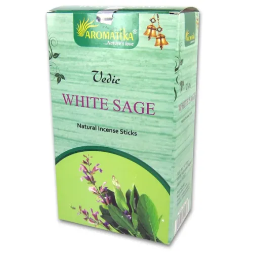 Благовония масала Vedic Masala White Sage БЕЛЫЙ ШАЛФЕЙ 15 грамм блок 12штук