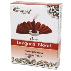 Благовония конусные масала Aromatika Vedic Dragon Blood Кровь Дракона