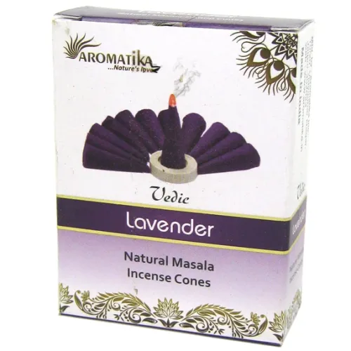 Благовония конусные масала Aromatika Vedic Lavender Лаванда