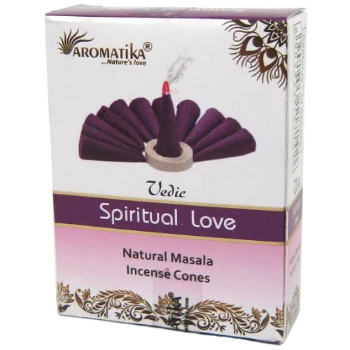 Благовония конусные масала Aromatika Vedic Spiritual Love Духовная Любовь