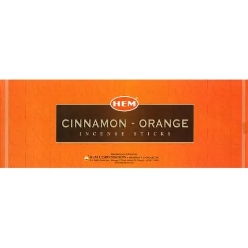 Благовония шестихгранники HEM Cinnamon Orange КОРИЦА-АПЕЛЬСИН блок 6 штук
