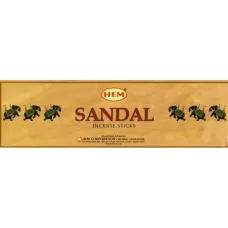 Благовония четырехгранники HEM Sandal САНДАЛ блок 25 штук