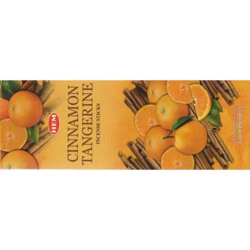 Благовония шестихгранники HEM Cinnamon Tangerine КОРИЦА - МАНДАРИН блок 6 штук