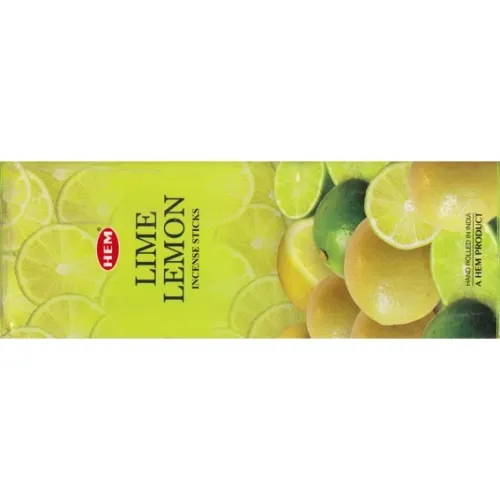 Благовония шестихгранники HEM Lime Lemon ЛАЙМ - ЛИМОН блок 6 штук
