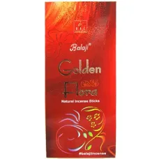 Благовония прямоугольные Balaji Golden Flora Золотая Флора 15 палочек блок 12 штук