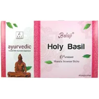 Благовония прямоугольные Balaji Holy Basil Святой Базилик 15 грамм блок 12 штук