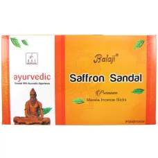 Благовония прямоугольные Balaji Saffron Sandal 15 грамм блок 12 штук