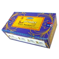Благовония прямоугольные SATYA Natural Lavender НАТУРАЛЬНАЯ ЛАВАНДА 15 грамм блок 12 штук