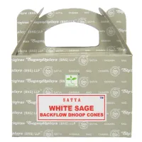 Благовония масала Satya White Sage БЕЛЫЙ ШАЛФЕЙ пуля (стелющийся дым)