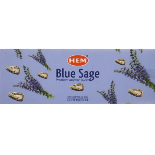 Благовония шестихгранники HEM Blue Sage СИНИЙ ШАЛФЕЙ блок 6 штук