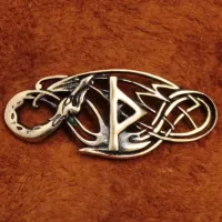 Браслет Рунический № 03 Турисаз, бронза, 30*12мм (БА 003) BV03-03