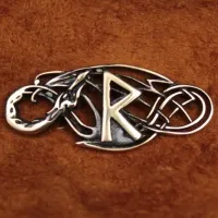 Браслет Рунический № 05 Райдо, бронза, 30*12мм (БА 005) BV03-05