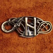 Браслет Рунический № 09 Хагалаз, бронза, 30*12мм (БА 009) BV03-09