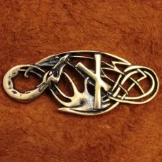 Браслет Рунический № 10 Наутиз, бронза, 30*12мм (БА 010) BV03-10