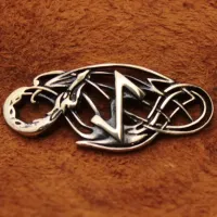 Браслет Рунический № 13 Эйваз, бронза, 30*12мм (БА 013) BV03-13