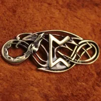 Браслет Рунический № 14 Перт, бронза, 30*12мм (БА 014) BV03-14