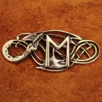 Браслет Рунический № 19 Эваз, бронза, 30*12мм (БА 019) BV03-19