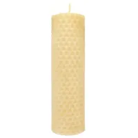 Свеча из вощины белая 13х3,5см свч40-б