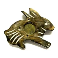 Подставка для благовоний и конусы 8 см Кролик R294-1