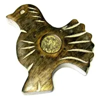 Подставка для благовоний и конусы 8 см Голубь R294-4