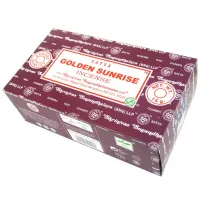 Благовония прямоугольные SATYA Golden Sunrise Золотой Восход Солнца 15 грамм блок 12 штук