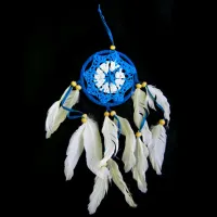 Ловец снов синий 35см, d.9см IN0305-06