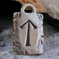 Амулет № 17, Руна Тэйваз, бронза, 17х28мм (Р017) BV09-17